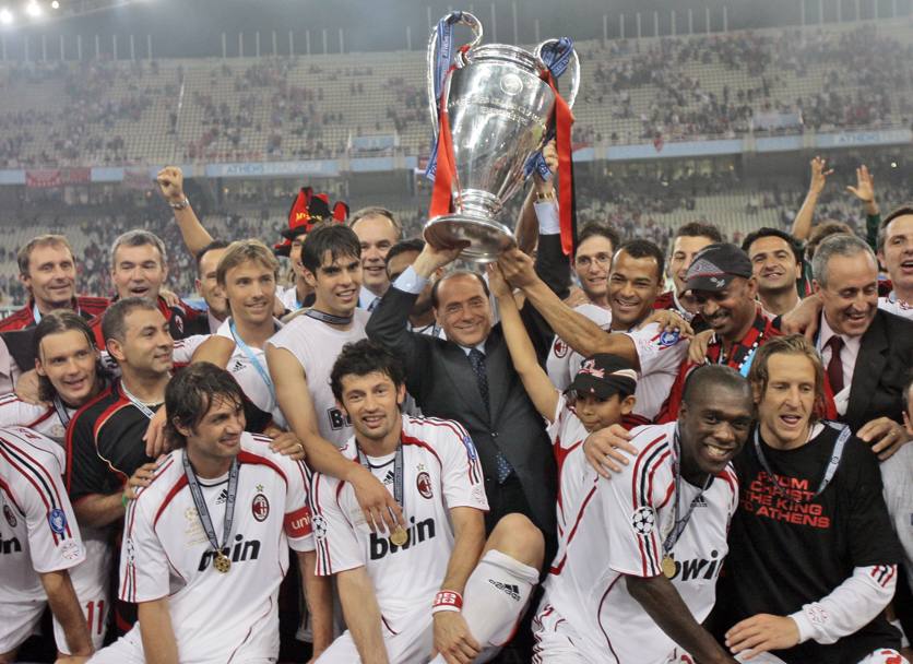 Maggio 2007. Champions League. Il Milan batte il Liverpool. Grecia. (Ap)